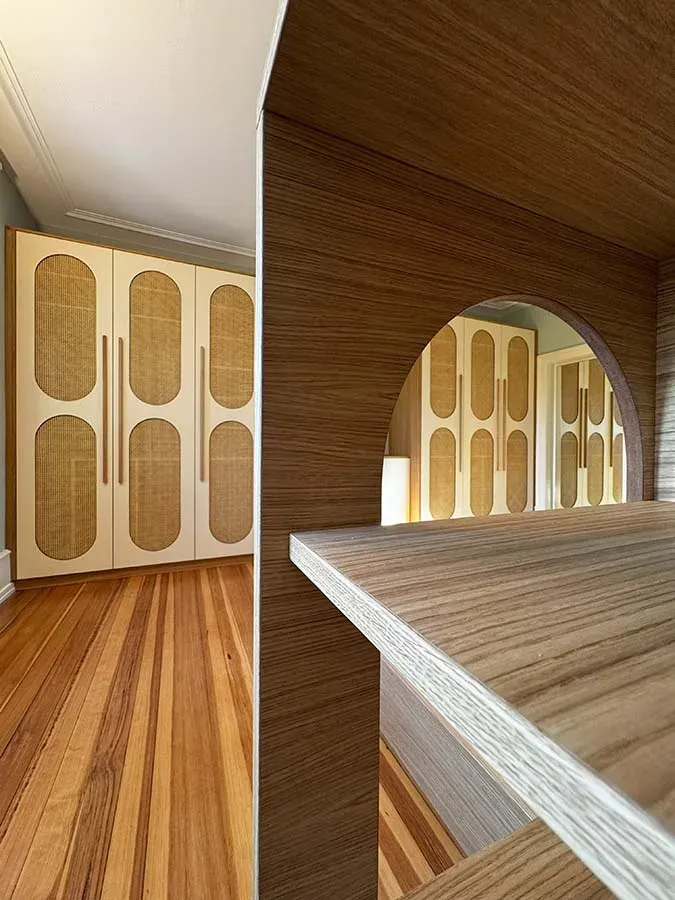 Chambre en rénovation tout bois